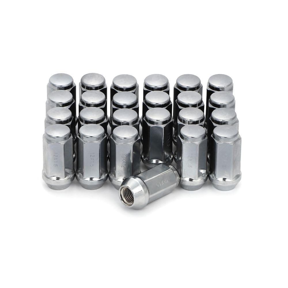 one+lifestyle ホイールナット ロングナットM12 P1.5 19HEX 45mm 24個 クローム 6穴 60度テーパー トヨタ ハイエース ランクル