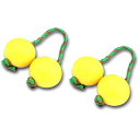 Lapensée パチカ(アサラト) 打楽器 シェイカー 民族楽器 2個セット パティカ マラカス パーカッション 趣味 (黄)