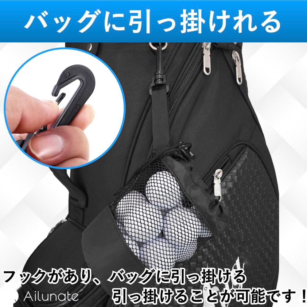 Ailunate ゴルフボールケース ゴルフ ボール ゴルフボール入れ ケース ポーチ バッ...