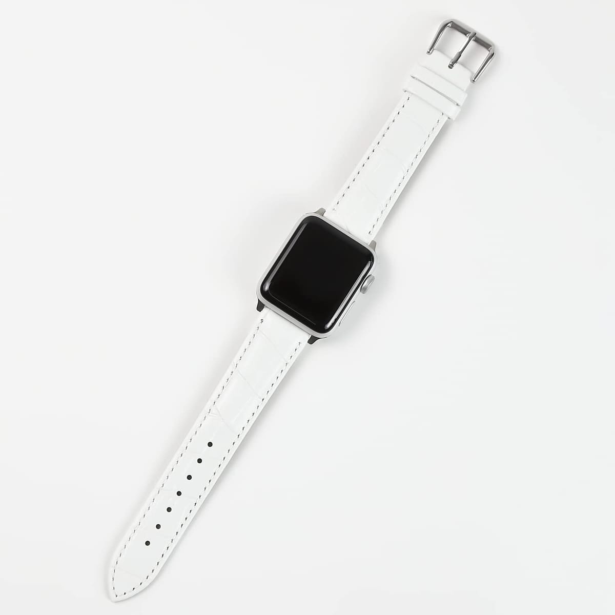 Apple Watch 対応ベルト コンパチブル 時計バンド クロコ型押し 本革レザー アップルウォッチ交換ストラップ iWatch 38mm 40mm 41mm 42mm 44mm 45mm Watch Series 6/SE/5/4/3/2/1に対応