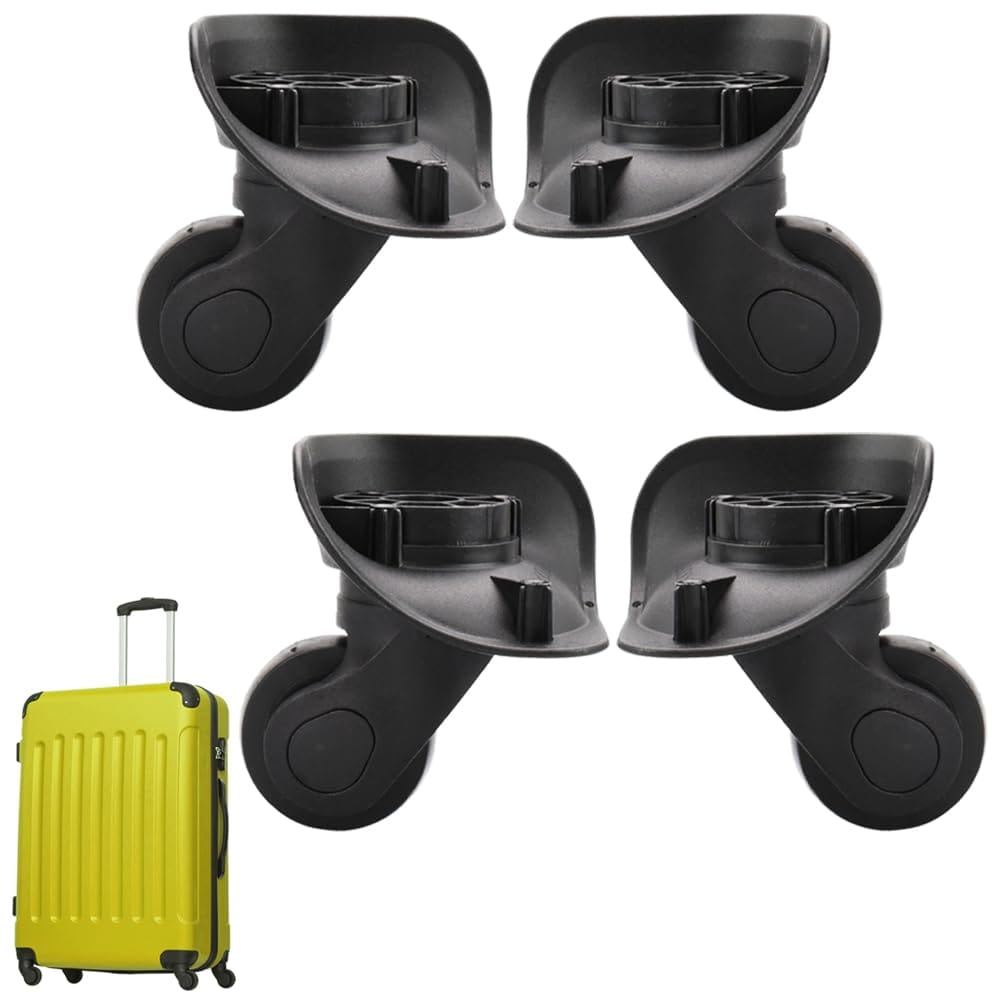 スーツケース用キャスター 4個セット 交換用 スペアパーツ スムーズ回転 買い替え不要 ネジ留め式 汎用 海外旅行
