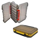 MIMIA リバーシブル ルアーケース 2個セット タックルボックス 釣具収納ボックス ワームケース 小12個収納 2ケース