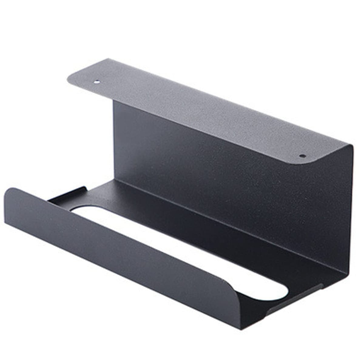 RYOHIN Lab.(良品ラボ) ペーパータオルホルダー 壁掛け 吊り下げ ティシュペーパー収納 台所 キャビネット 収納ラック 取付簡単 (ブラック)