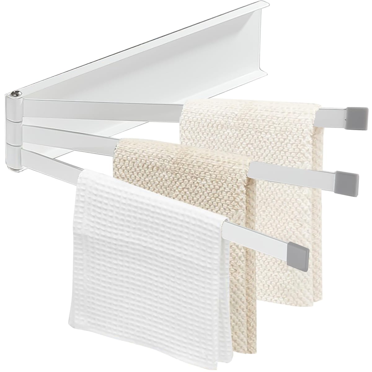 Gavit ふきん掛け タオルハンガー マグネット キッチン 左右対応 収納 クロス タオル ホワイト