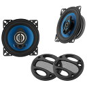 Tochi Wish TP-1071 4インチ 2WAYカースピーカー 300W 車載用スピーカー 汎用 カスタム コアキシャル
