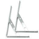 shymie 棚受け 金具 L字型 ブラケット ウォールシェルフ ラック 壁掛け 棚うけ 壁 固定 キッチン ステンレス製