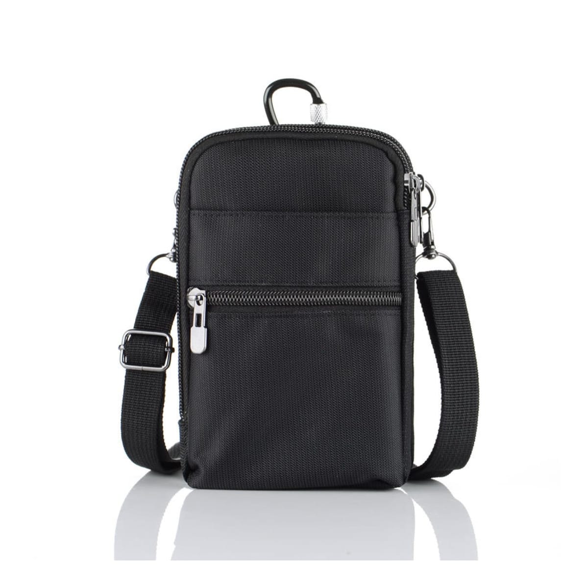 masamilk メンズ スマホポーチ 防水 スキミング防止 RFID裏地 カラビナ ベルトポーチ スマホショルダー