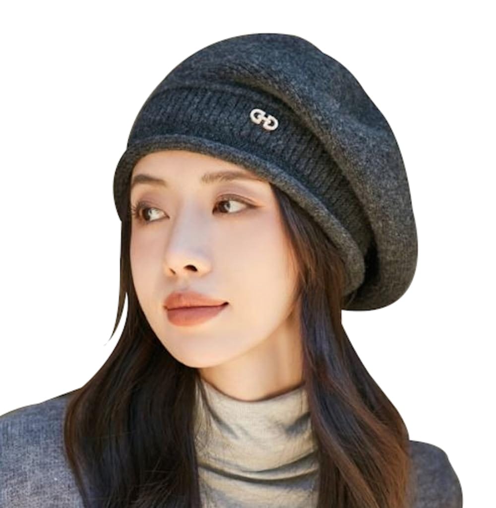 [SSKRYL] レディース ベレー帽 ハンチング ニット カギ編み ミリタリー バスク アウトドア