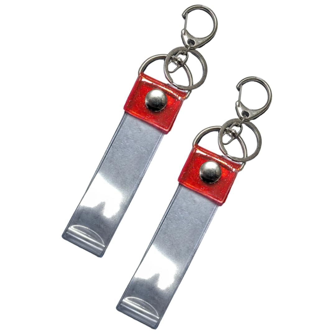 [ateena] 銀テープホルダー 銀テープ 収納ケース キーホルダー ストラップ 保管 テープホルダー 2本 C ..