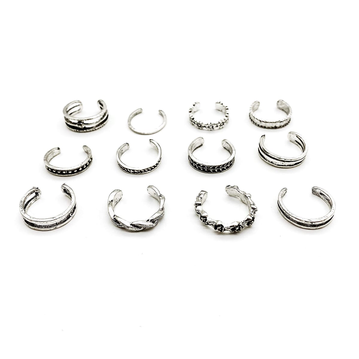 楽天Web shop 8tail[LIBERTY-M] メンズ レディース リング 指輪 ライアーリング 12set フリーサイズ 人気デザイン 韓国アクセサリー お得なSET