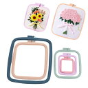 Quikaboo 刺繍枠 四角 オートクチュール 刺繍スタンド 刺しゅう枠 ユニバーサルフレームセット クロスステッチ 5種セット