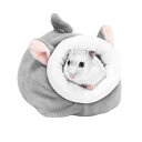RYOHIN Lab. ハムスター リス 小動物 家 ハウス ベッド ふわふわ 中敷き付 洗濯可 綿製 1個