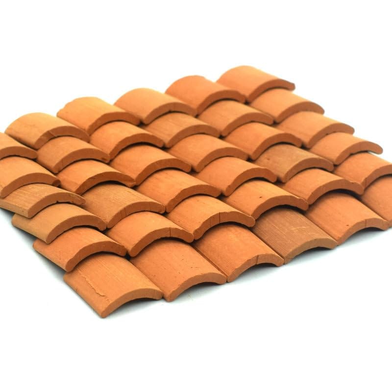 Sugarello ミニチュアレンガ 瓦 ジオラマ キット ミニチュアパーツ 1/16 赤レンガ ミニレンガ 煉瓦 建..