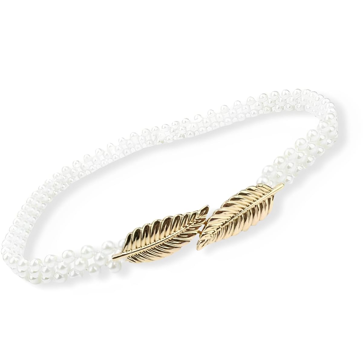 [ハルジオ] パールベルト サッシュベルト レディース ゴムベルト パール ベルト 細い ウエストベルト ..