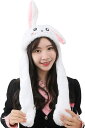 Sugarello 耳が動く アニマル帽子 モコモコ キャップ 仮装 着ぐるみ かぶり物 コスプレ 小道具 ぬいぐるみ 動物キャップ 被り物