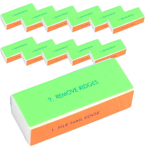 Alpha Depot 爪磨き スポンジ つや出し ネイルケア ヤスリ 4面 × 12個セット Alpha Depot 爪磨き スポンジ つや出し ネイルケア ヤスリ 4面 × 12個セット