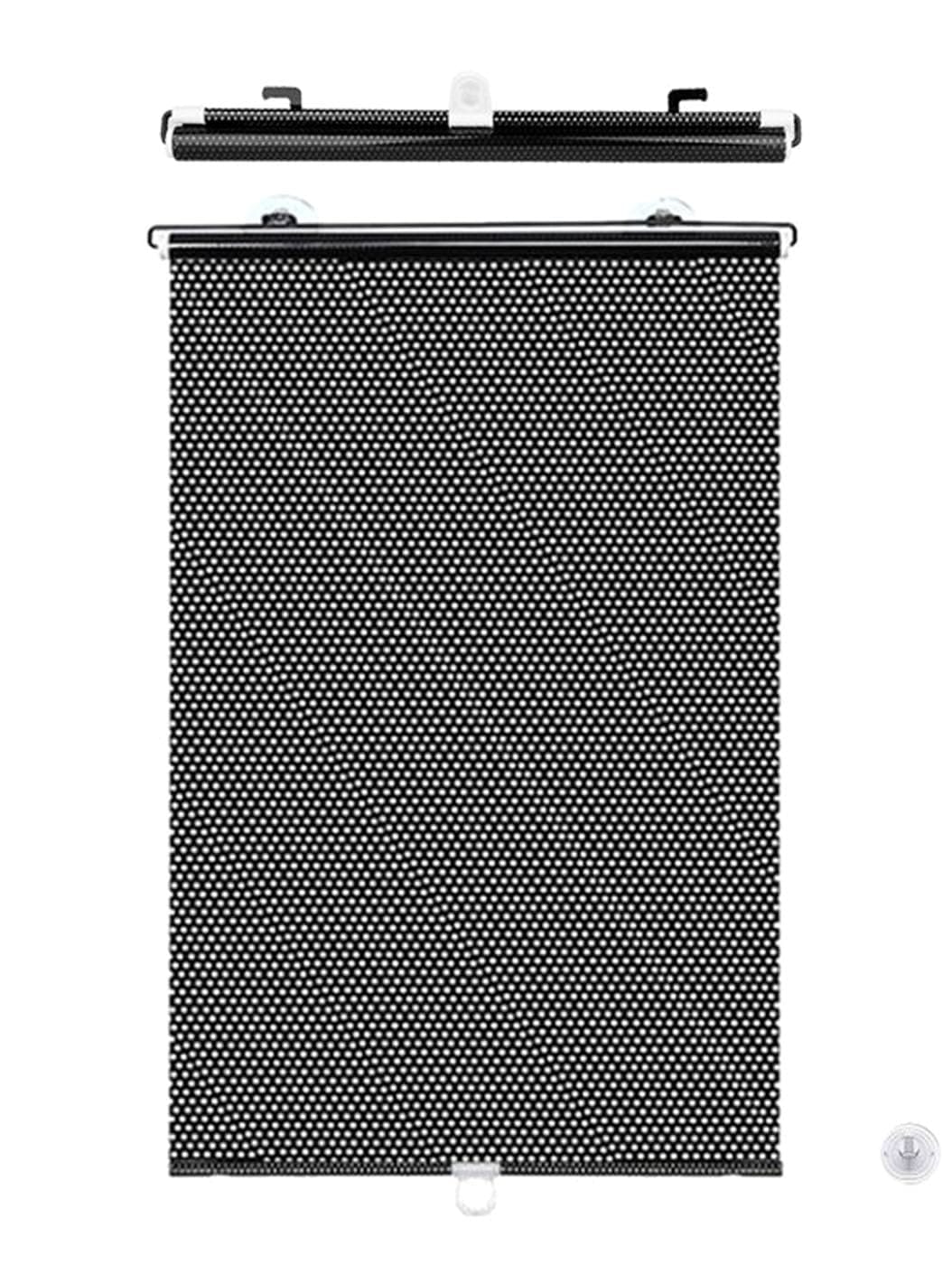 S.fields.inc ロールスクリーン 吸盤式 日除け サンシェード 遮光カーテン ブラインド 40cm 窓 車