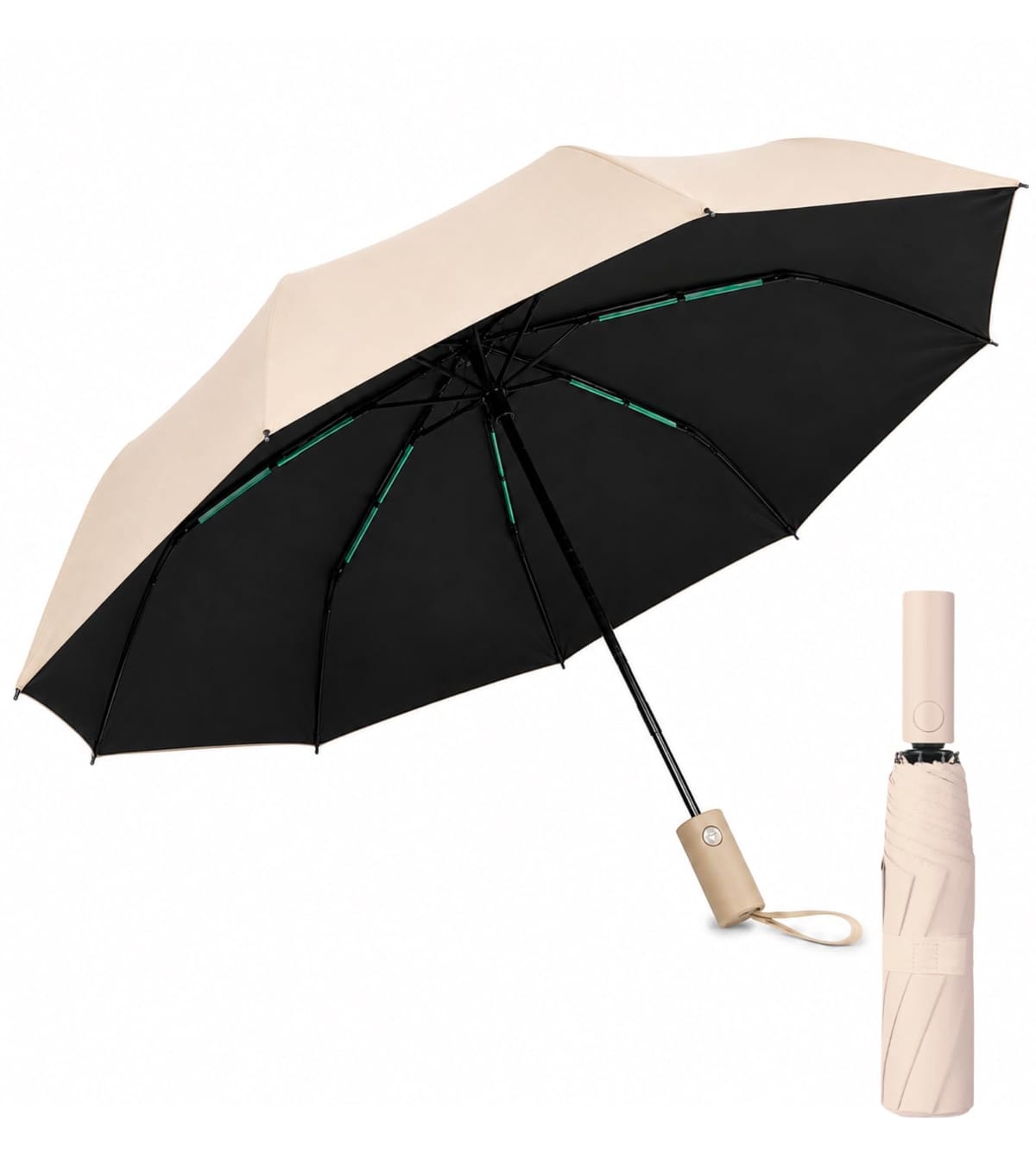 晴れの日も雨の日も活躍する晴雨兼用の折り畳み傘。多骨仕様でしっかり支える骨多い設計で、毎日の通勤・通学やお出かけにも使いやすい一本です。大きい傘を求めながら、持ち運ぶときは小さめにまとめたい方にも便利。軽量で軽くて持ち歩きやすく、バッグにも収納しやすいアンブレラです。日差しの強力な季節には、uvカットで日差し対策をサポート。日笠、ひがさ、日よけ、日よけ笠として、夏の外出や毎日のuvケア・uv対策にもおすすめです。日差しが気になる季節に、効果の高い日差し対策を意識したい方にも使いやすいアイテムです。広げると直径約95cmの大きめサイズ。広幅でワイドな大きな傘面が広がり、一人でゆったり使うのはもちろん、二人用として使える傘を探している方にもおすすめ。大きすぎず小さすぎないちょうどいいサイズ感で、女性にも持ちやすいデザインです。ワンタッチで自動開閉でき、開閉操作もストレスフリー。急な雨でもサッと開きやすく、畳むのが楽な傘を探している方にも便利です。ケース付きで持ち運びやすく、通勤・通学はもちろん、自動車でのお出かけ、旅行、アウトドア、フェスなど幅広いシーンで活躍します。雨の日には大切な鞄を守るための傘としても役立ちます。カラーは黒、ベージュ、ライトブルー、ピンクの4色展開。黒は普段使いから葬儀など落ち着いた装いまで合わせやすく、明るいカラーはかわいいコーディネートにも自然になじみます。軽い傘を持ち歩きたい方にも使いやすく、晴れの日の日傘から雨の日のあまがさまで活躍。大きいサイズのデカい傘面ながら、使わないときはおりたたみできる携帯性も魅力です。長傘や畳まない傘とは違った使いやすさがあり、大型のカバー力とコンパクトな収納性を両立。ビニール傘とはひと味違う、夏から冬の日までバッグに備えておきたい便利な仕様です。 晴れの日も雨の日も活躍する晴雨兼用の折り畳み傘。多骨仕様でしっかり支える骨多い設計で、毎日の通勤・通学やお出かけにも使いやすい一本です。大きい傘を求めながら、持ち運ぶときは小さめにまとめたい方にも便利。軽量で軽くて持ち歩きやすく、バッグにも収納しやすいアンブレラです。 日差しの強力な季節には、uvカットで日差し対策をサポート。日笠、ひがさ、日よけ、日よけ笠として、夏の外出や毎日のuvケア・uv対策にもおすすめです。日差しが気になる季節に、効果の高い日差し対策を意識したい方にも使いやすいアイテムです。 広げると直径約95cmの大きめサイズ。広幅でワイドな大きな傘面が広がり、一人でゆったり使うのはもちろん、二人用として使える傘を探している方にもおすすめ。大きすぎず小さすぎないちょうどいいサイズ感で、女性にも持ちやすいデザインです。 ワンタッチで自動開閉でき、開閉操作もストレスフリー。急な雨でもサッと開きやすく、畳むのが楽な傘を探している方にも便利です。ケース付きで持ち運びやすく、通勤・通学はもちろん、自動車でのお出かけ、旅行、アウトドア、フェスなど幅広いシーンで活躍します。雨の日には大切な鞄を守るための傘としても役立ちます。 カラーは黒、ベージュ、ライトブルー、ピンクの4色展開。黒は普段使いから葬儀など落ち着いた装いまで合わせやすく、明るいカラーはかわいいコーディネートにも自然になじみます。 軽い傘を持ち歩きたい方にも使いやすく、晴れの日の日傘から雨の日のあまがさまで活躍。大きいサイズのデカい傘面ながら、使わないときはおりたたみできる携帯性も魅力です。長傘や畳まない傘とは違った使いやすさがあり、大型のカバー力とコンパクトな収納性を両立。ビニール傘とはひと味違う、夏から冬の日までバッグに備えておきたい便利な仕様です。