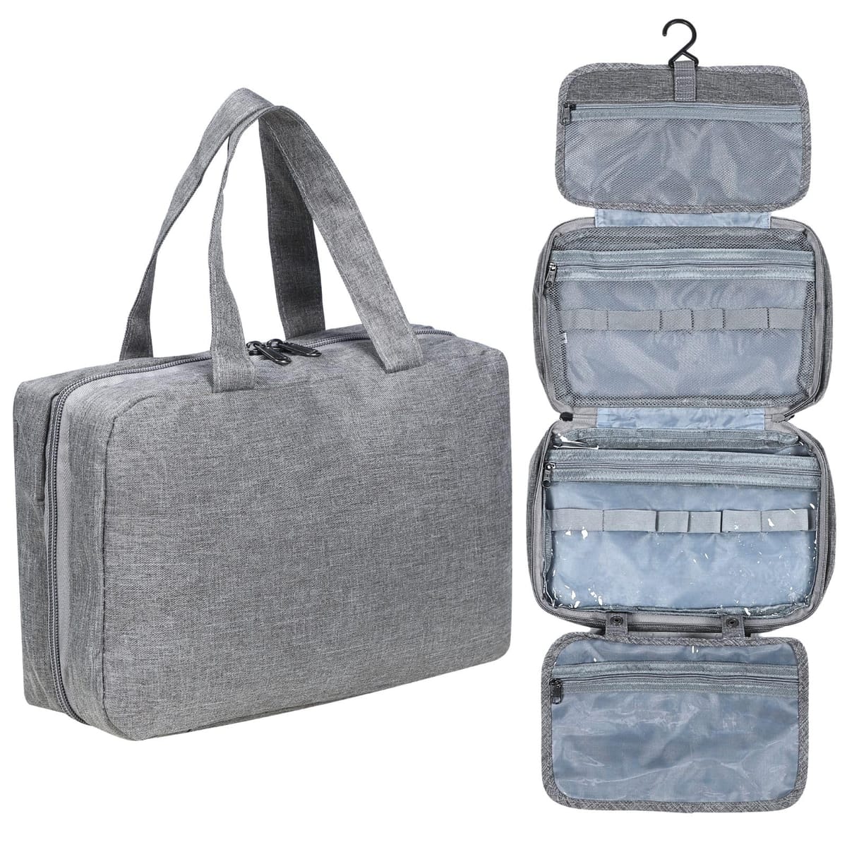 CHASO 大容量 トラベルポーチ 海外旅行 小物 化粧品 大きめ 防水 吊るせるポーチ