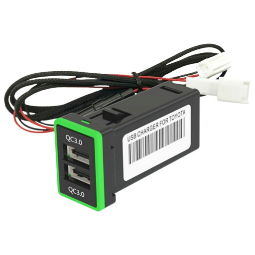 sakurawing 汎用 車載充電器 トヨタ車系 シガーソケット カーチャージャー USB QC3.0 急速充電 電源 埋め込み デュアル sakurawing 汎用 車載充電器 トヨタ車系 シガーソケット カーチャージャー USB QC3.0 急速充電 電源 埋め込み デュアル