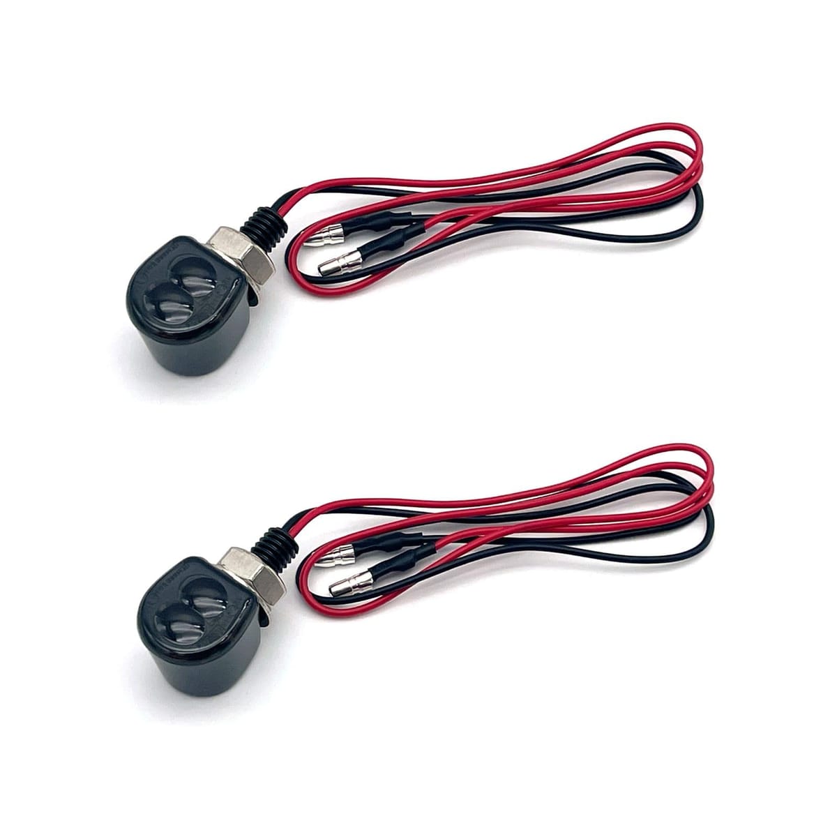 FUKUMIDO バイク ウィンカー LED ミニ 配線 アメリカン 防水 eバイク シンプル アンバー 小型 12v ナノ