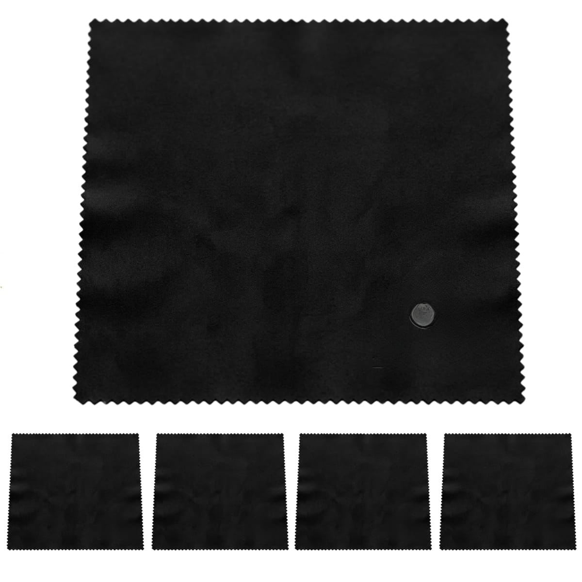 Rakuten - Aurenne ギター クロス 楽器 メンテナンス クリーニングクロス 黒 大判 40×40cm 5枚セット