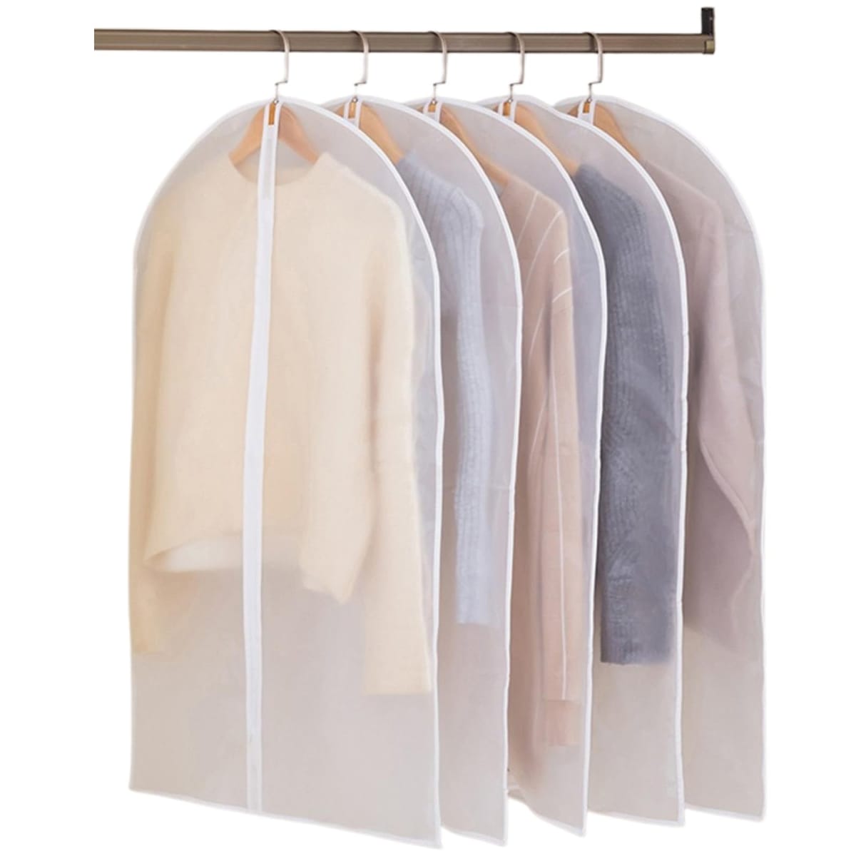 SakuraLovely8 スーツカバー 防虫カバー 洋服 衣装 衣類収納袋 半透明