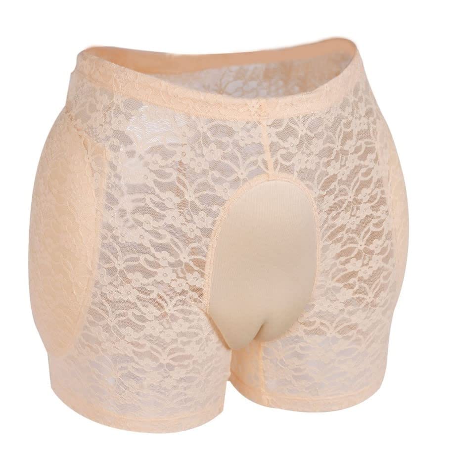 [ALL DAY Shining] 男の娘 カバーパンツ レース パンツ 男性用 前閉じ 前カバー 下着 性転換 変装 通気性 ヒップアップ イベント