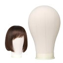 HAPPY SUGAR マネキン ヘッド ウィッグ ホルダ スタンド ダミー ヘア練習用 ヘッドトルソー 展示スタンド モデルヘッド (21インチ)