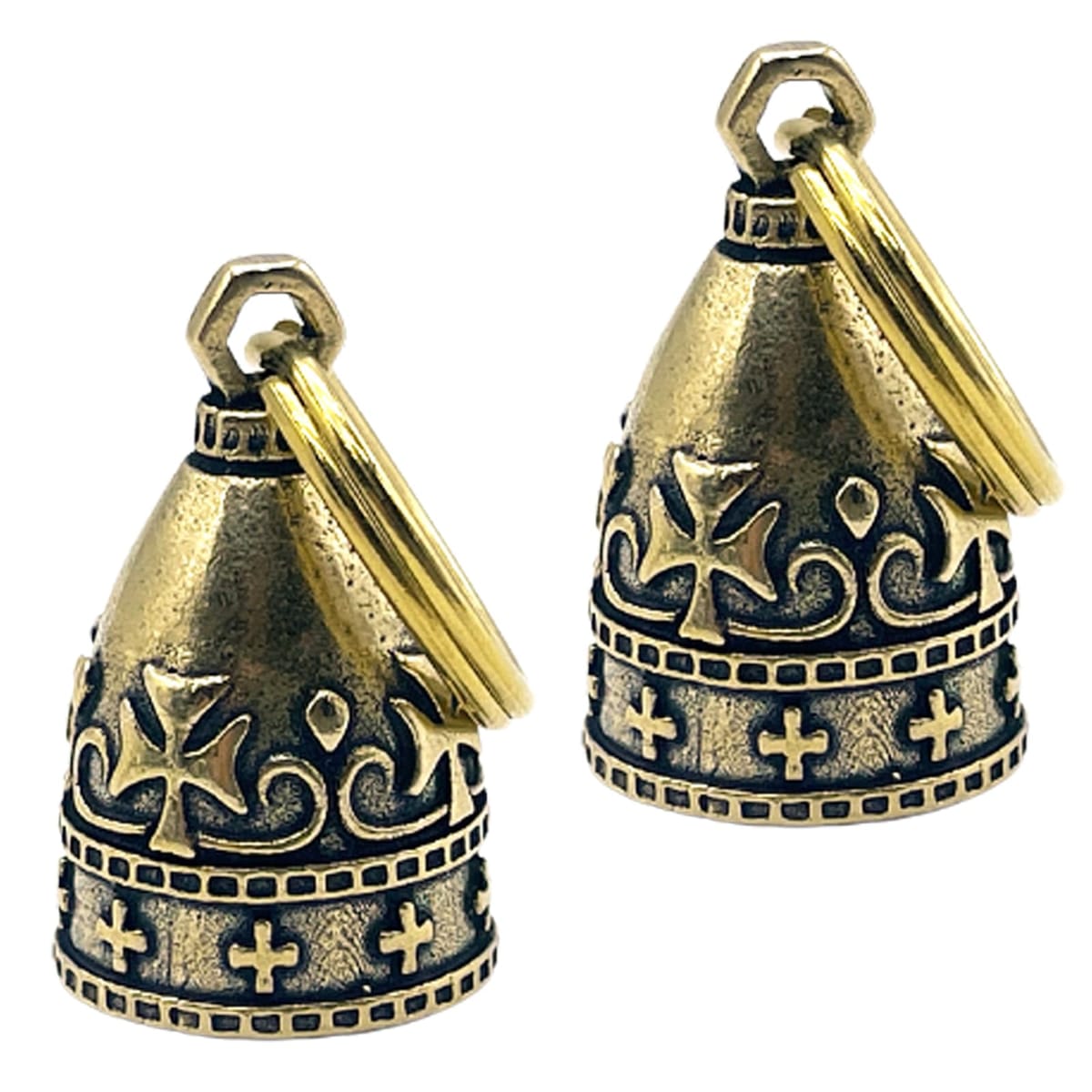 TIGRE BLANC ガーディアンベル バイク お守り 魔除け 厄除け 交通安全 鈴 鐘 真鍮 リング 付き