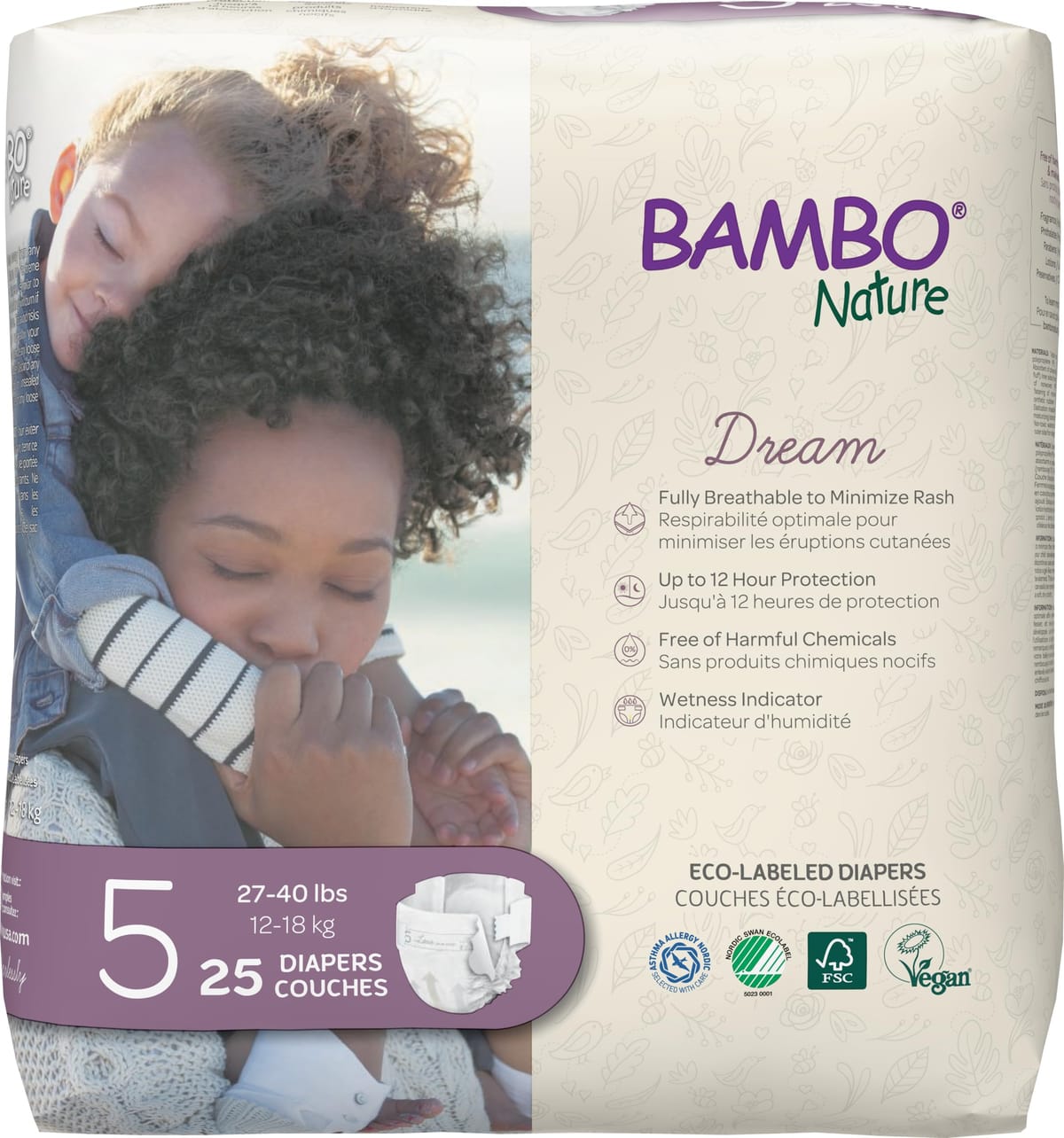BAMBO Nature バンボネイチャー ドリーム テープタイプ L （12kg～18kg） 25枚入り（bn16927）