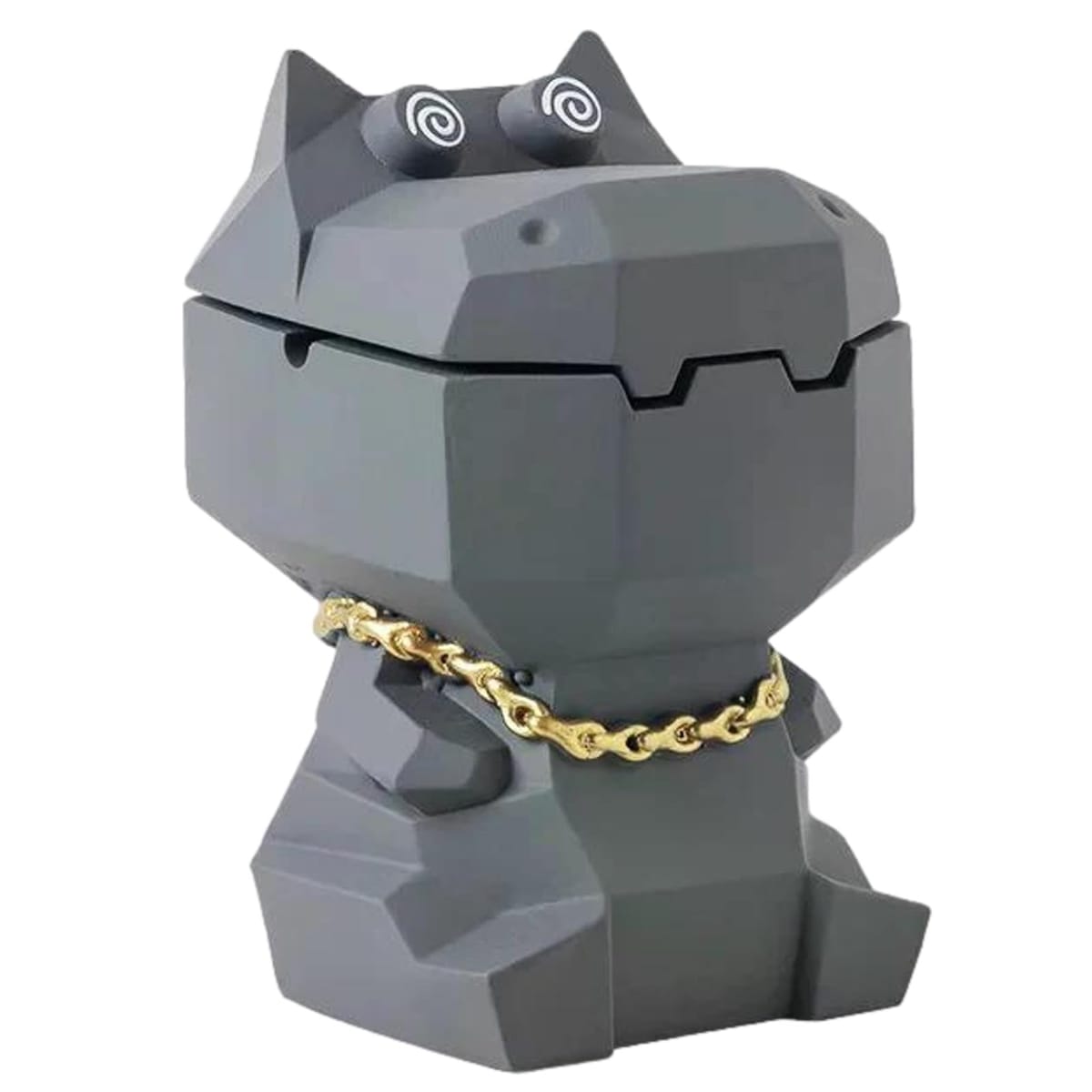 ルボナリエ 灰皿 卓上 蓋付き 大容量 かば型 面白い灰皿