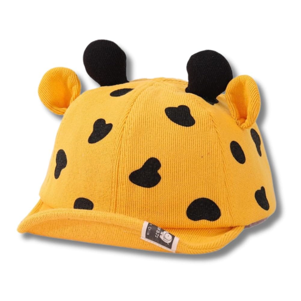 [ALVEIN] キッズ ベビー キャップ 耳付き きりん 日よけ 動物 調整可能 紫外線対策 アニマル