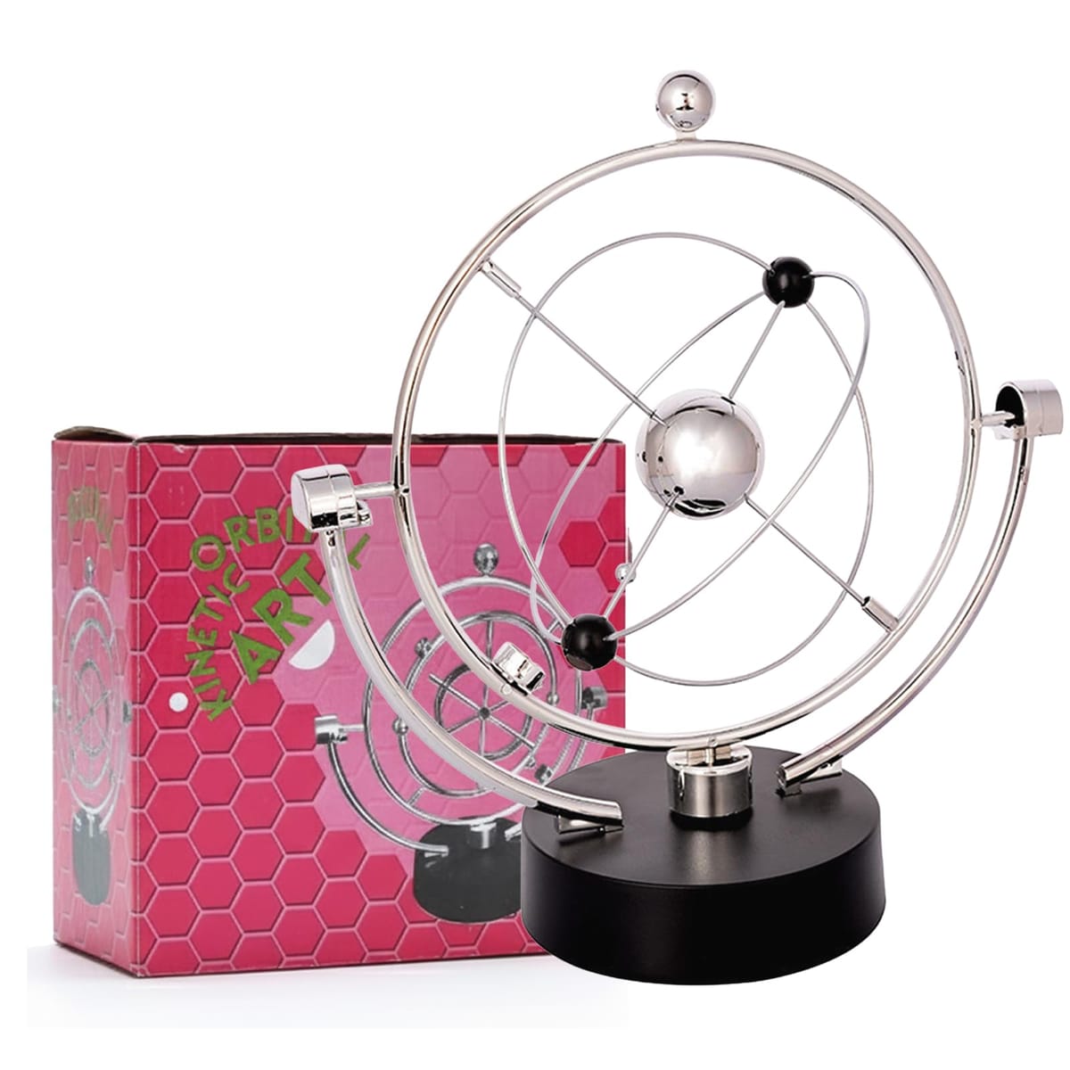 磁石の力で揺れる！シックな電磁石式のスイング天球義！磁石で揺れる様子がお子様の心を惹きつける物理科学の原理を楽しみながら学べるおしゃれな振り子のディスプレイです。立体的に惑星がディスプレイされているので、いつでも簡単に様々な角度から惑星の位...