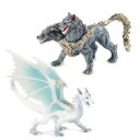 UTST ホワイトドラゴン フィギュア モンスター人形 ヘルハウンド 神話フィギュア 6歳+