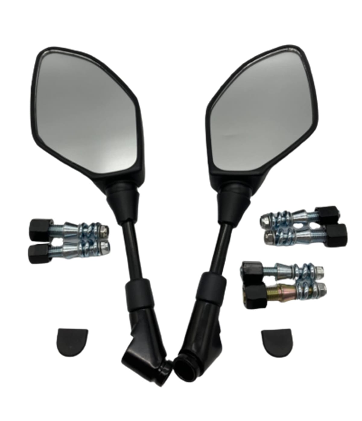 バイクミラー 10mm 8mm ネジ 付き 車検基準内 HONDA カブ YAMAHA KAWASAKI PCX