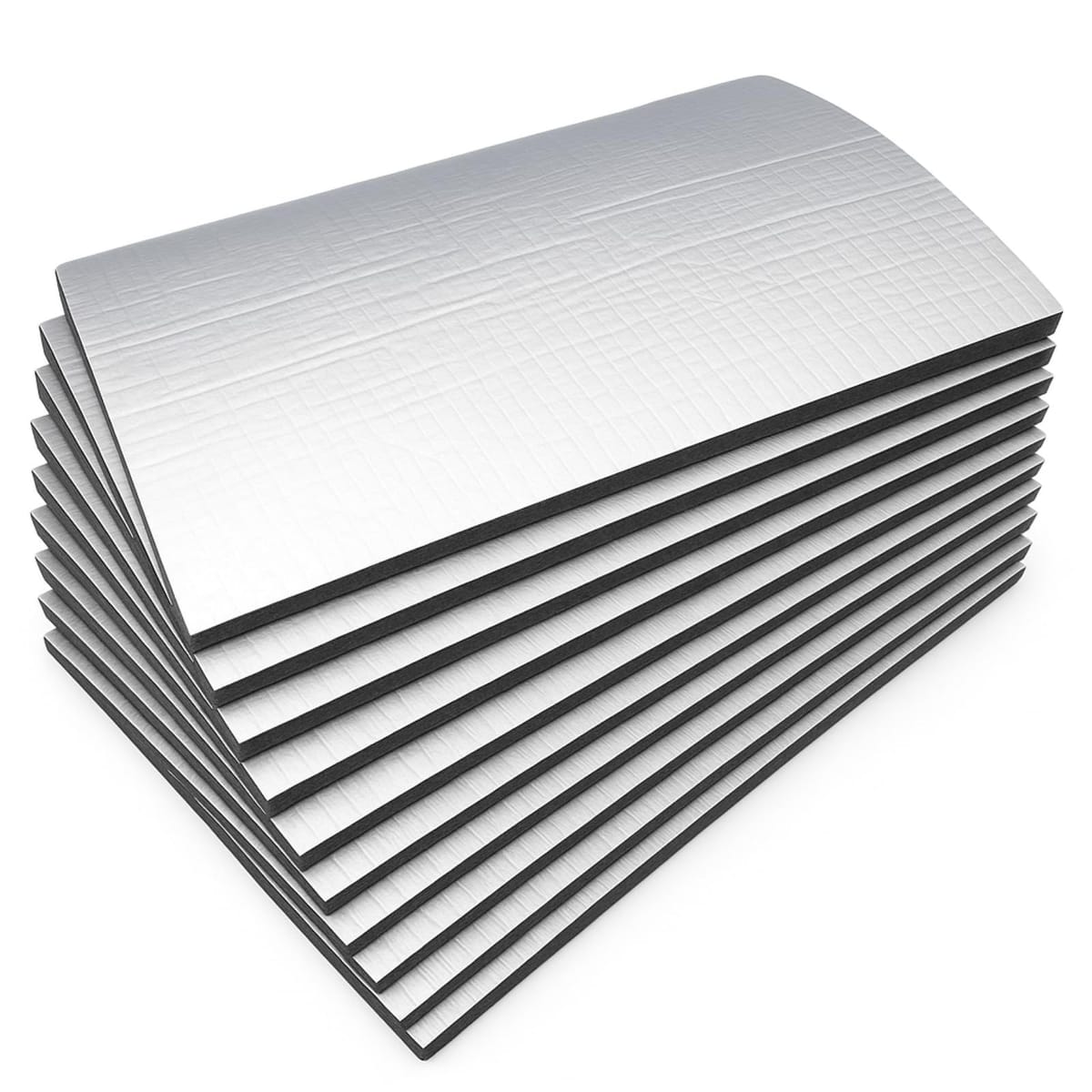 pikake bay 断熱シート 25cm×18cm×0.5cm 10枚 車用 防音 デッドニング 簡単 耐熱 エンジン 吸音 制振 ..