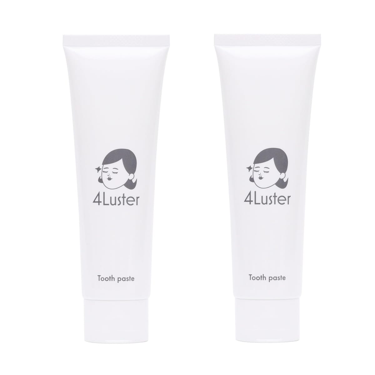 【3種の薬用成分配合】4Luster(フォーラスター) ホワイトニング歯磨きペースト 口臭ケア 100g [医薬部外品]つやちゃんの歯磨き粉【×2本】