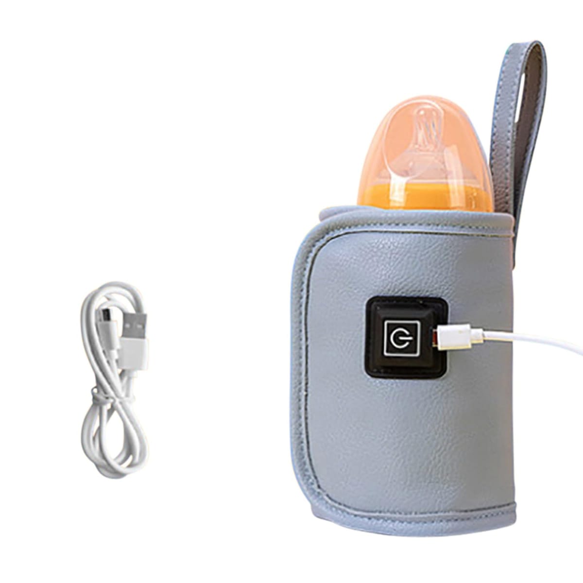 CAWKAY 哺乳瓶ウォーマー ミルクウォーマー ボトルウォーマー 哺乳瓶 ポーチ ホルダー 保温 温度調節 USB 給電 外出 携帯