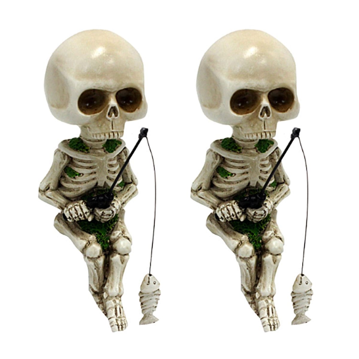 COZENTA 骸骨 置物 スカル フィギュア ミニ ハロウィン 飾り 2個セット