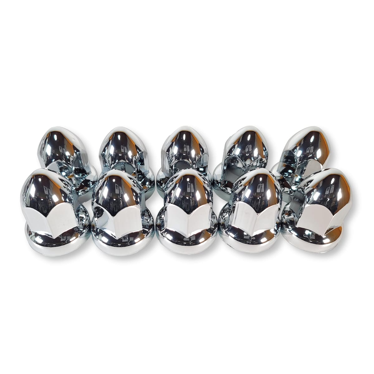 Lezalic トンガリ ナットキャップ 33mm H60 ISO クロームメッキ ドレスアップ アメリカン ユーロ カス..