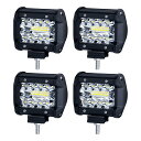 Optimister 作業灯 フォグランプ 投光器 ワークライト LEDライト ハイゼットトラック 軽トラ 60w 10-30V 6500K IP67 6000...