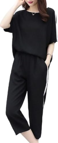 [infage] ルームウェア 半袖 Tシャツ パンツ 上下 セット 部屋着 ジャージ おしゃれ ズボン レディース スポーツ