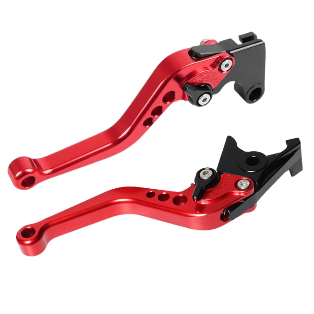 ideamall ブレーキレバー バイク スクーター 自転車 カスタム パーツ クラッチ 左右セット レッド
