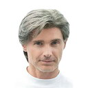 ユウユウマーケ 中高年 フルウィッグ 白髪 ウィッグ メンズ 普段使い ナチュラル ビジネス かつら 初老 おじいちゃん 通気性 ロマンスグレー 変装 イメチェン コスプレ(4)