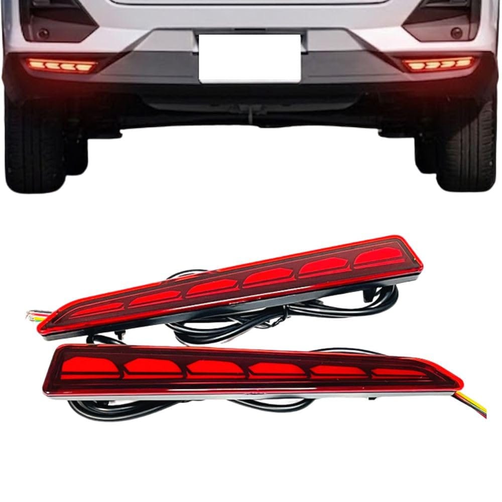 MORASTYLE LED リフレクター シーケンシャルウインカー レッド 左右セット スモール ブレーキ 連動 タント カスタム LA650S LA660S 他対応 社外品