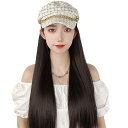 COZENTA 帽子ウィッグ レディース キャスケット 髪付き帽子 かつら ロング