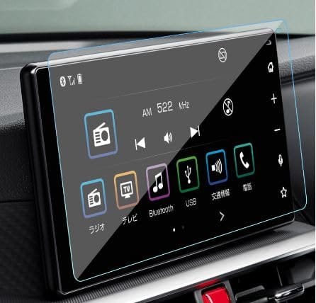 TOYOTA ライズ ルーミー A200系 専用 カーナビ 液晶保護 強化ガラスフィルム 硬度9H 9インチ ディスプレイ 傷防止 アクセサリー