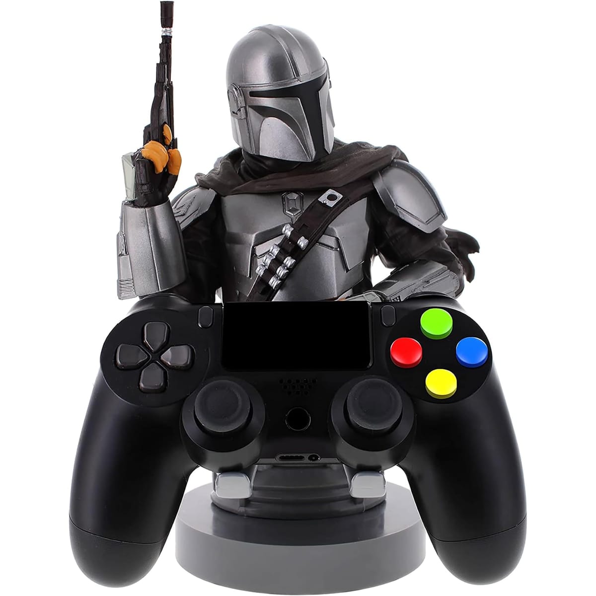 絶妙なゲーム:スターウォーズ:マンダラリアン-オリジナル携帯電話&ゲームコントローラーホルダー、デバイススタンド、ケーブルガイ、ライセンスフィギュア