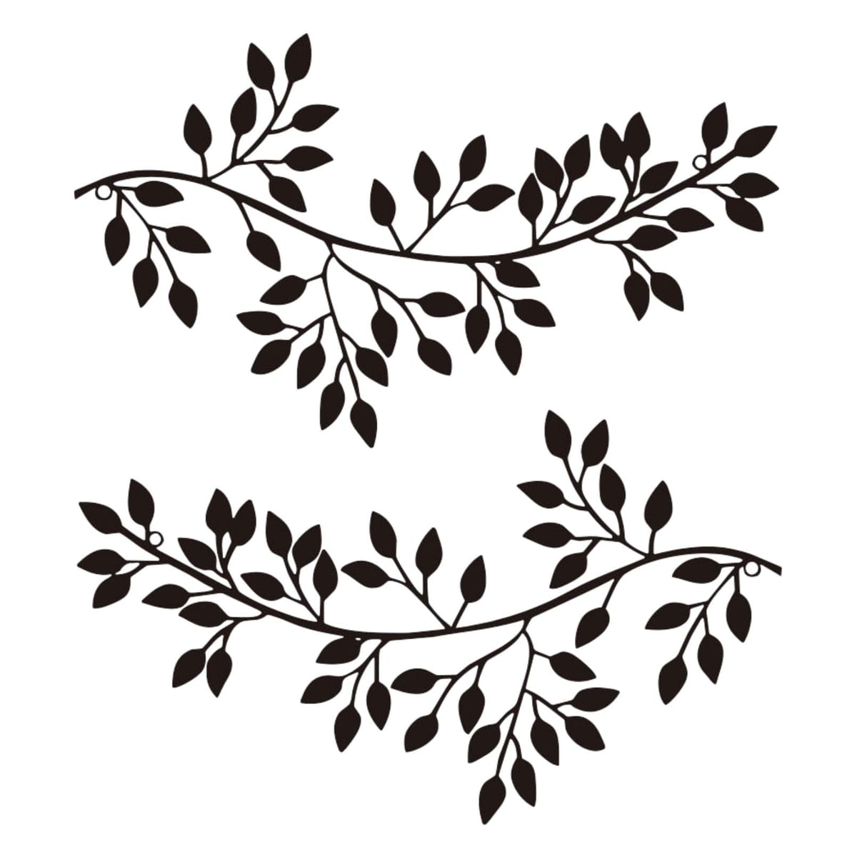 アイアンリース リーフ 壁掛け ウォールアート インテリア 装飾 モダンガーデン ガーランド オブジェ